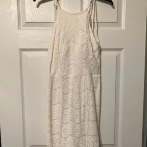 White Lace Mermaid Dress